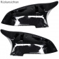 Preview: Upgrade Design Spiegelkappen / Gehäuse für BMW 5er F10/F11/F07 / 6er F06/F12/F13 Carbon schwarz